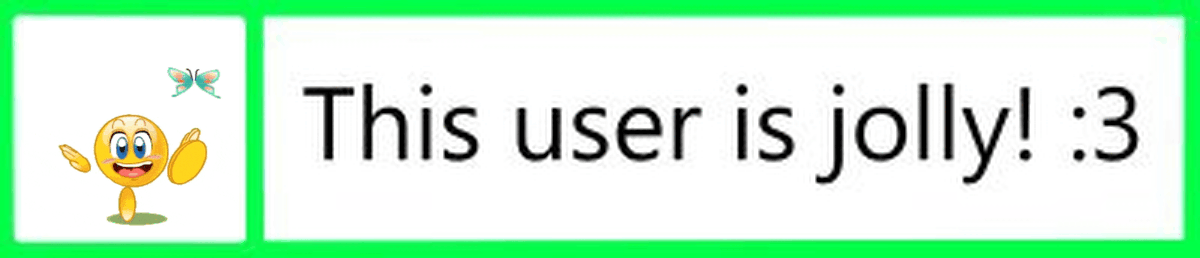 This user is jolly